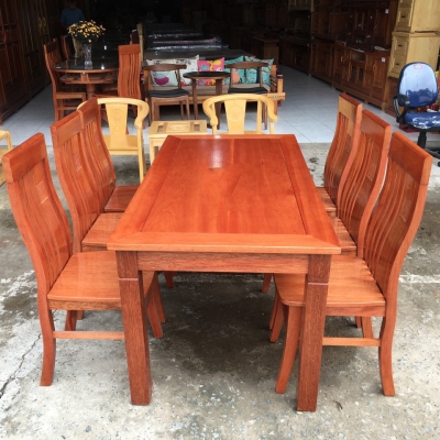 BÀN ĂN GỖ XOAN 6 GHẾ