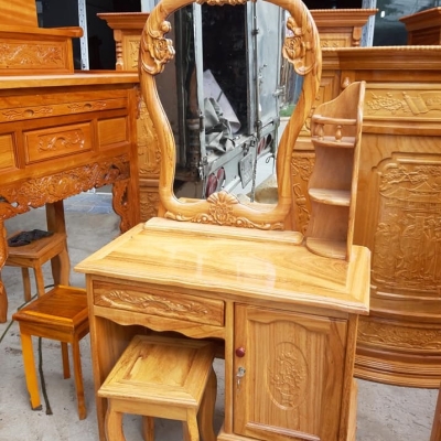 Bàn Phấn Gỗ Gõ Đỏ 80