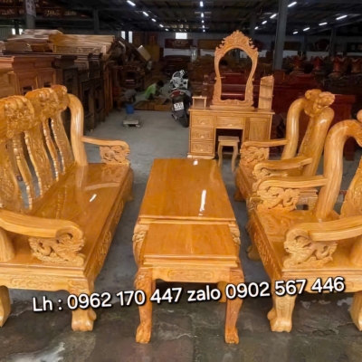 Salon Đào Gỗ Gõ Đỏ Tay 12