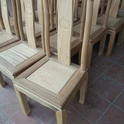 Ghế ăn kiểu bàn tròn gỗ gụ