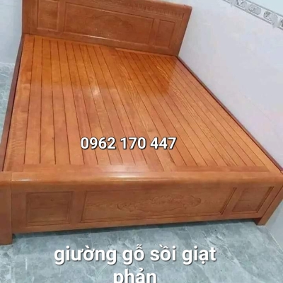 Giường Gỗ Sồi Giạt Phản