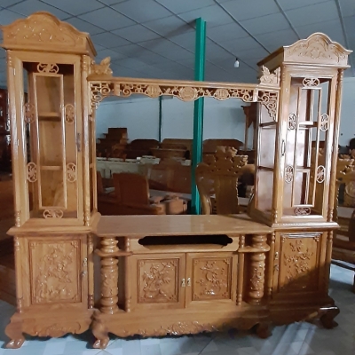 KỆ TIVI DÀN GÕ ĐỎ 2M2