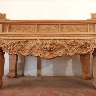 SẬP THỜ GỖ MÍT CHÂN 16 1M97