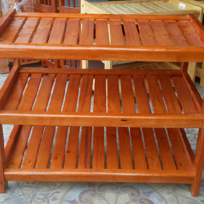 Thanh Lý Kệ Giày Dép Gỗ 3 Tầng Màu Nâu