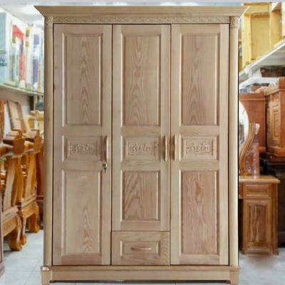 Tủ Quần Áo Gỗ Sồi 3 Cánh