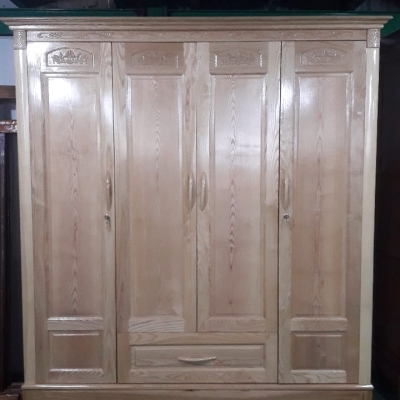 Tủ Quần Áo Gỗ Sồi 4 Cánh