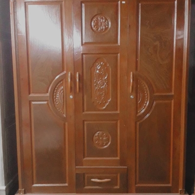 Tủ Quần Áo Gỗ Xoan Phủ 3 Cánh